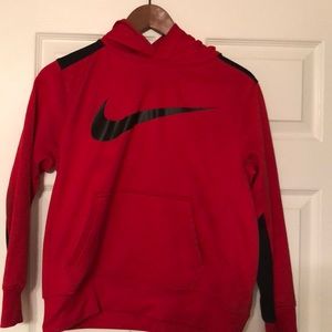 Boys Red Nike Hoodie